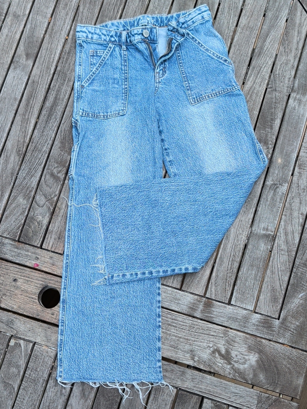 art class Light Blue Kids Denim Jeans with Patch Pockets
